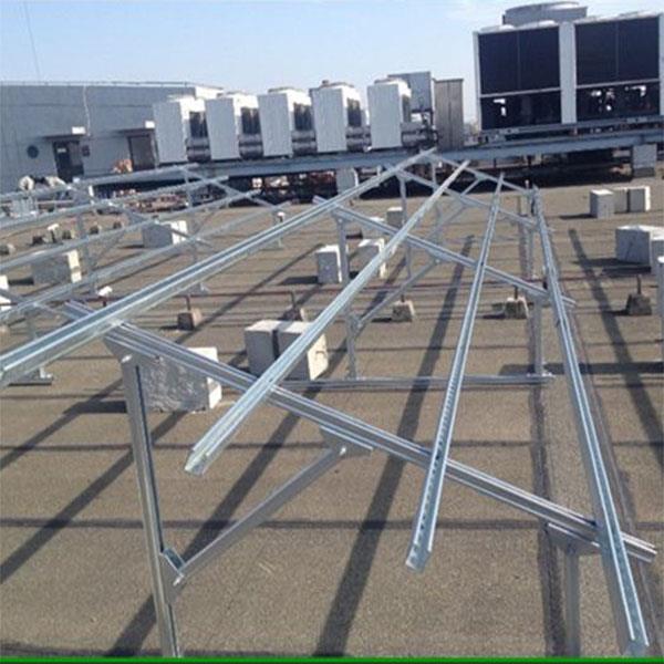 PV Solar Panel Mounting Solar Steel Rail / Flat Tile Hook Rail Install Solar Mounting