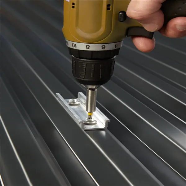 Trapezoidal Sheet Metal Roof Mounting Structure