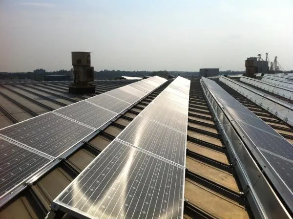 China Aluminum Ballasted Solar Mount System For Flat Roof