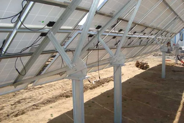 Solar Module Pile Mounting Structure