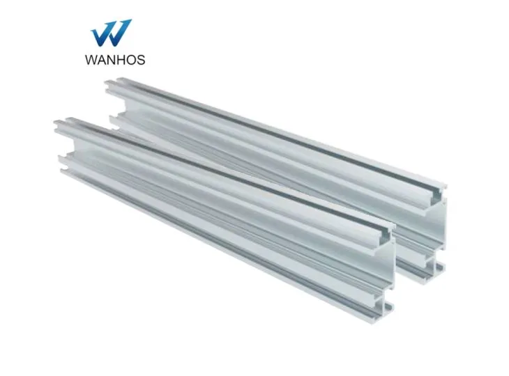 Continous Solar Panel Rail Structure For Shed Type Roof