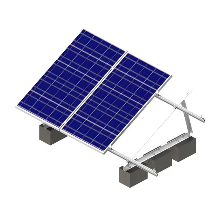 Photovoltaic Solar Panel Structure On Flat