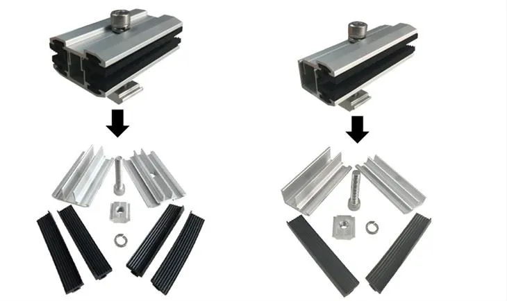 Thin Film End Clamp For Solar Modules